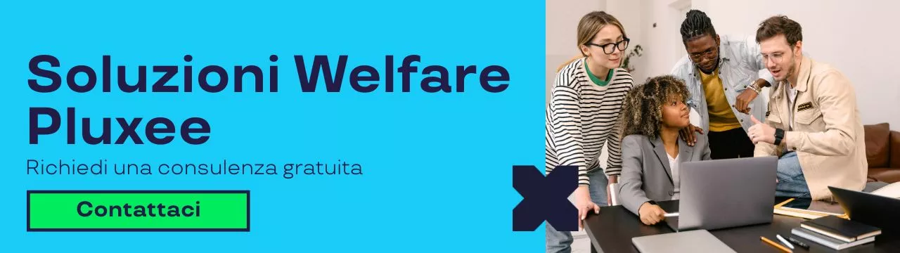 Banner per richiedere informazioni sulle soluzioni welfare pluxee 