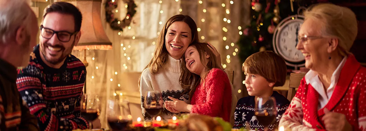 cena di natale in famiglia