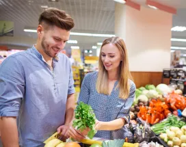 Spesa sana al supermercato