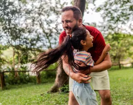 Famiglia si diverte con benefit aziendali