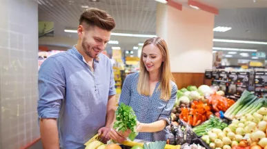 Spesa sana al supermercato