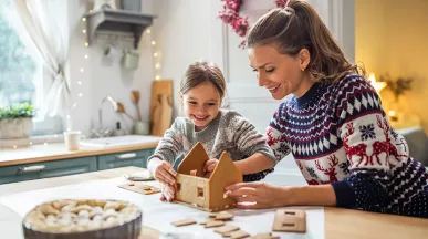 mamma-e-figlia-fanno-casetta-marzapane