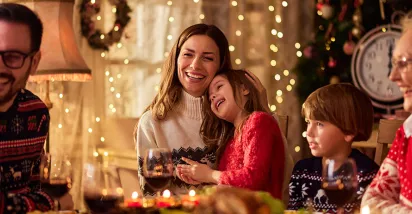 cena di natale in famiglia